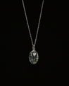Pebble Oval Charm (Silver)